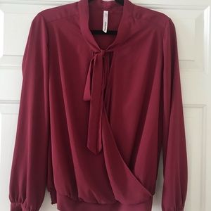 Maroon blouse